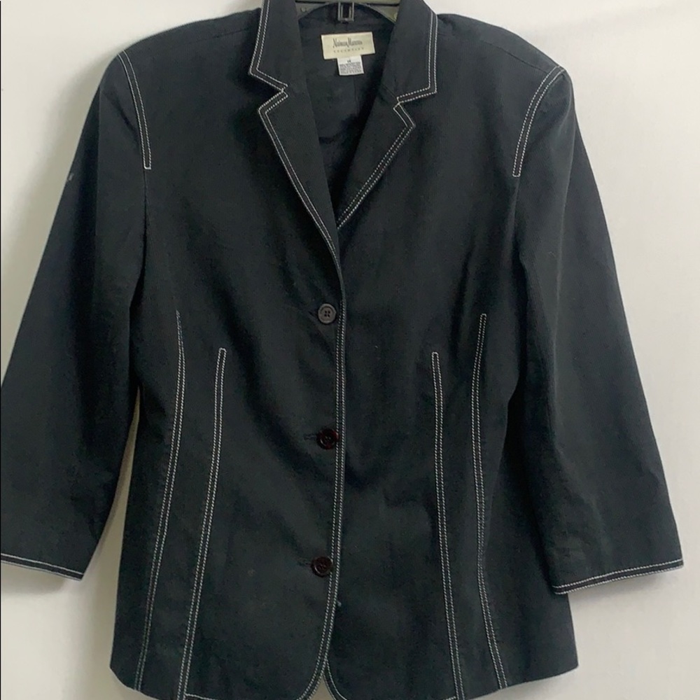 Neiman  Marcus black  jacket 3/4 sleeve